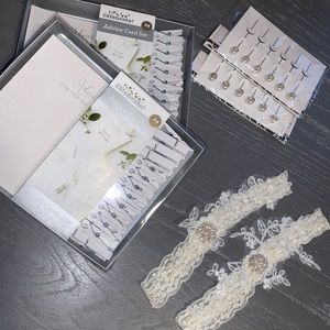 Advice Cards/Pins, Garters, Bouquet Pins-Bundle